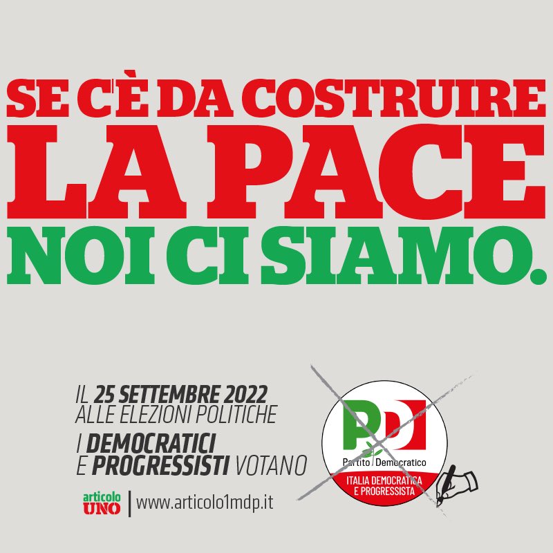 modemproPescara's tweet photo. Siamo per un mondo multilaterale, per una nuova Europa a vocazione mediterranea protagonista della costruzione della pace. Con l’Italia democratica e progressista. https://t.co/ybHvF4vKNN