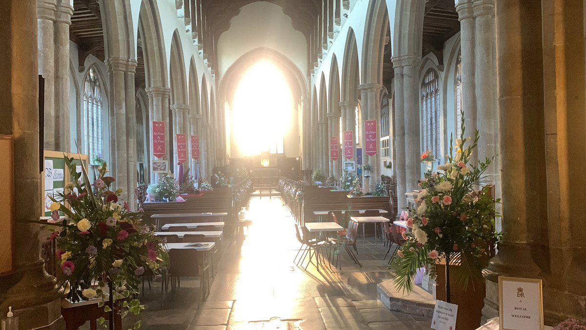 Today is the start of our Flower Festival here in Swaffham!