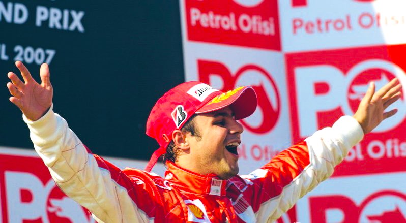 allaboutmayetml's tweet photo. #OnThisDay 15 years ago Felipe Massa won the #TurkishGP for Ferrari. He looks happy, doesn’t he? He wasn’t the only happy man that day, for, 4 hours before, Ron Dennis &amp; I had agreed terms for me to join McLaren for 2008. I had 9 awesome seasons there. But now I’m an Aston man.👍 https://t.co/ukNpzZfTf2