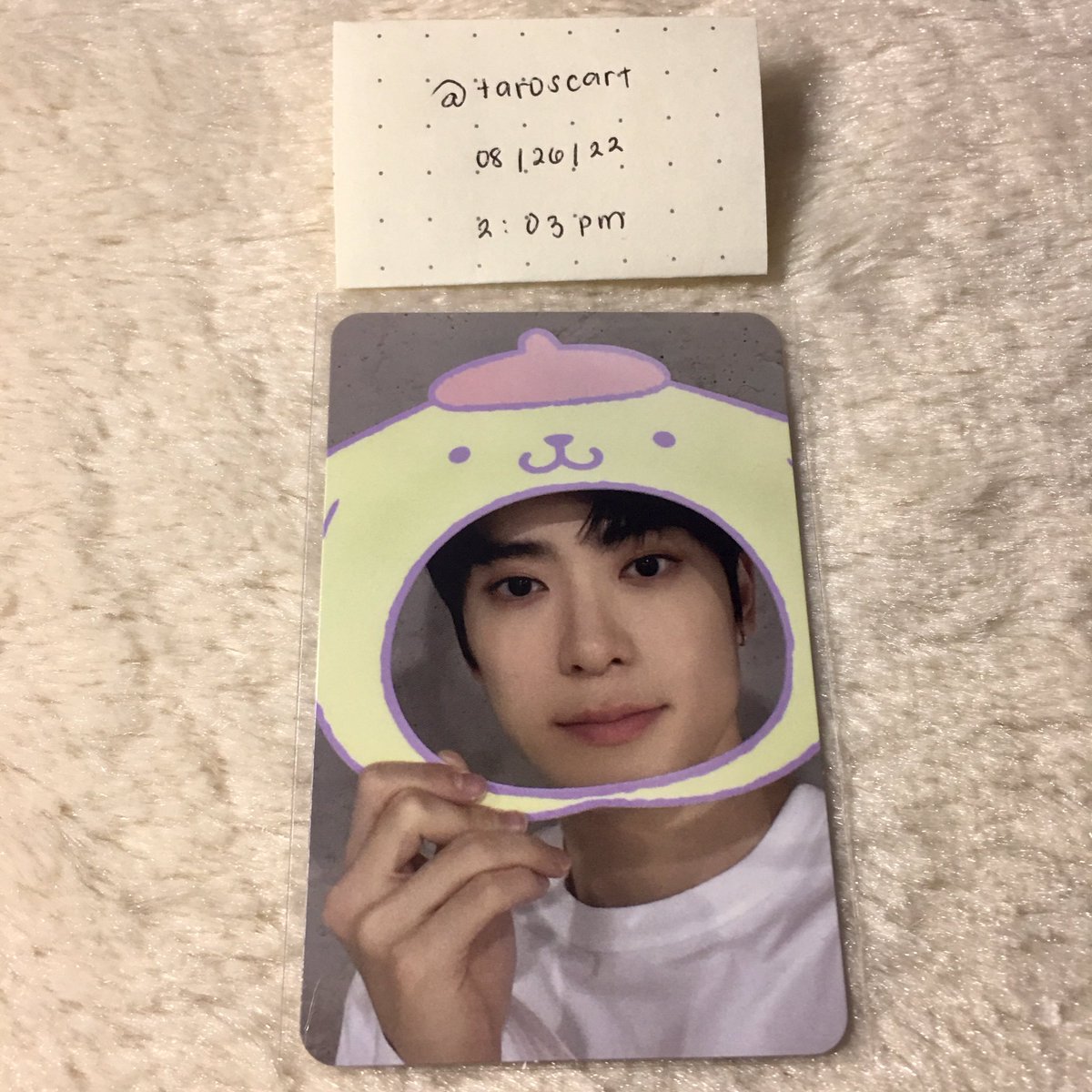 hrjprio's tweet photo. ꒰ #taroscart_trades ꒱ 

⑅ ˚  ꔛ wtt lft ph nct x sanrio random trading card b ver pc ph 

⟢ onhand &amp; fresh pull 
⟢ have: jaehyun b ver.
⟢ want:jeno,jisung,haechan,jaemin, or sungchan b ver. 
⟢ jensung prio ! dm me >< https://t.co/6xZeczSi6z