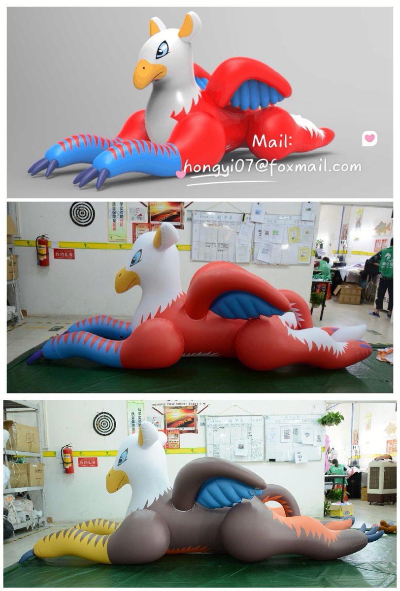 Kristalyn_Wu's tweet photo. Gryphon from #Pokemon can go with custom color😆
Link for more details:https://t.co/Uv4K7H4Uq5
Email Kris:hongyi07@foxmail.com

#inflatableGryphon #pooltoy #bouncyanimals #pokemongo #inflatableeagle https://t.co/VfRihifHmb