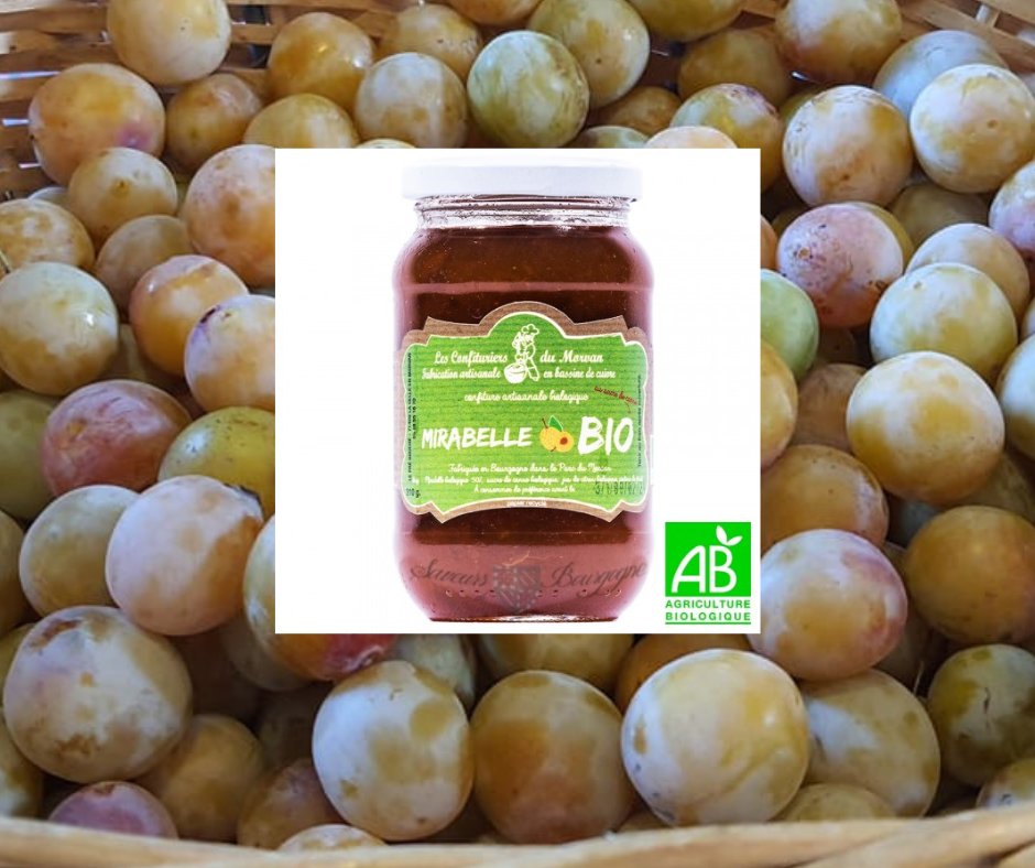 SdBourgogne's tweet photo. C'est la pleine saison des mirabelles !
En confiture, c'est tellement délicieux. 
Et quand Les Confituriers du Morvan nous concoctent une confiture bio de mirabelles, nous on adore 😍
#confiture #confiturebio #mirabelles #mirabelle #confituremirabelle #bio https://t.co/tsndHUobLM