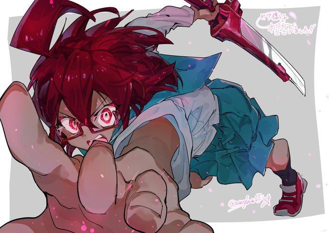 サワ(@yanagi_manga )さんよりSkebリスエクト
『うちの看板娘の、赤山もみじちゃんのかっこよさげなイラストを描いてほしいです!』
https://t.co/Deeu1IwLEL 