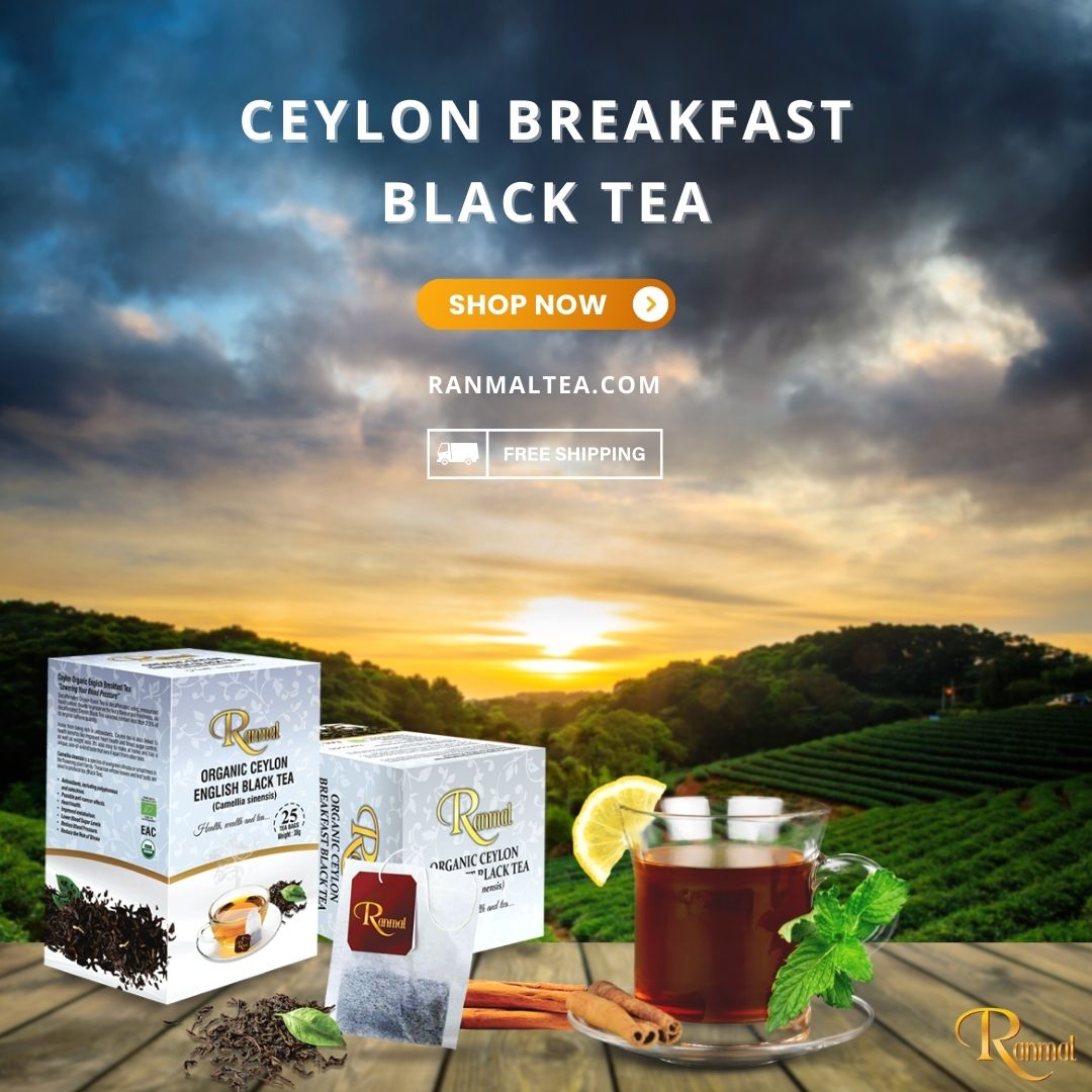 Ready to start your day with Ceylon breakfast black tea? It's free shipping for a limited time. ☕🥰😍
 #ceylon #organictea #tea #tealove #health #blacktea #tealover