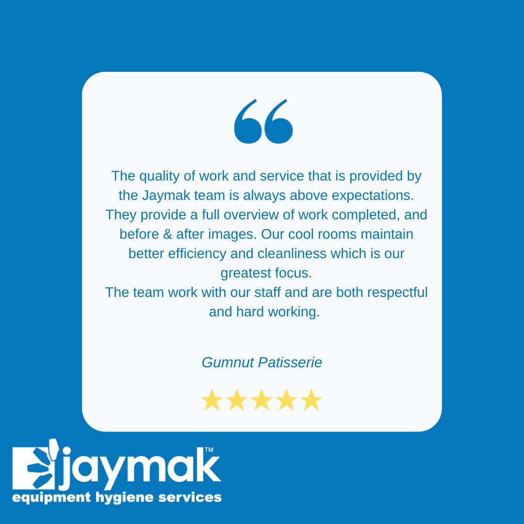 JaymakHygiene's tweet photo. Your experience matters to us – why settle for anything less than great service?

Our customer feedback reflects our commitment to providing effective services that help your business.

Find out for yourself – reach out to learn more and book in a quote https://t.co/f7CCUGPcJj https://t.co/E0HtM1wjai