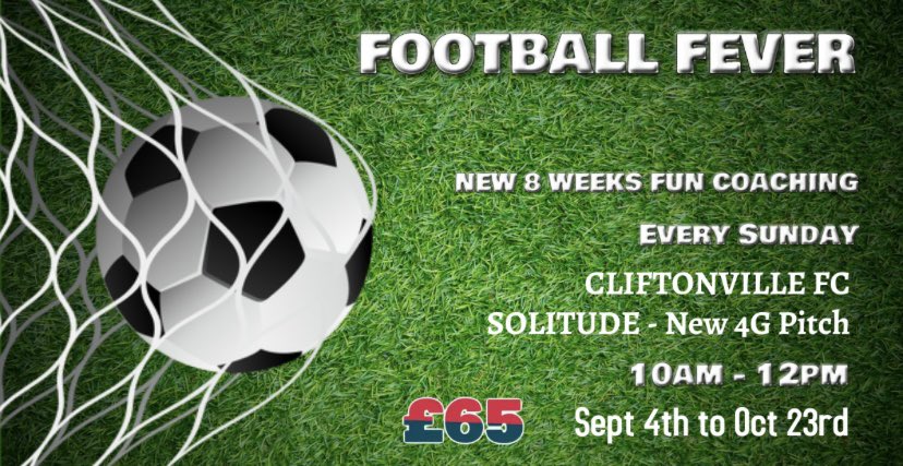 NEW 8 WEEKS of FUN soccer coaching. Everyone very welcome to attend. Highly structured, age specific groups, FUN activities and games.