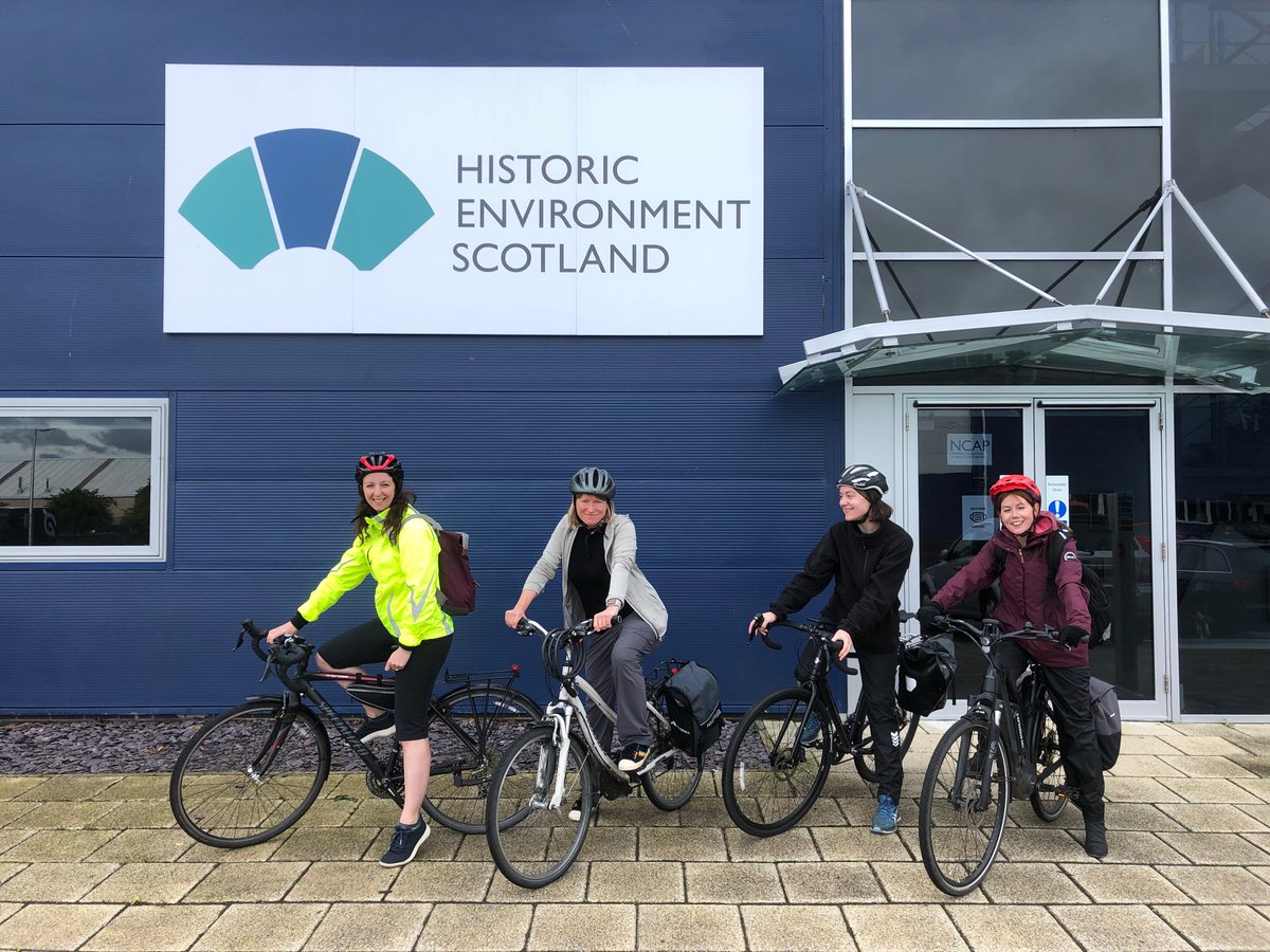 Green meetings! Some of the HES Archive team headed out on bikes to visit the new NCAP facility this week - the 21km round trip from city centre was quicker than the bus!