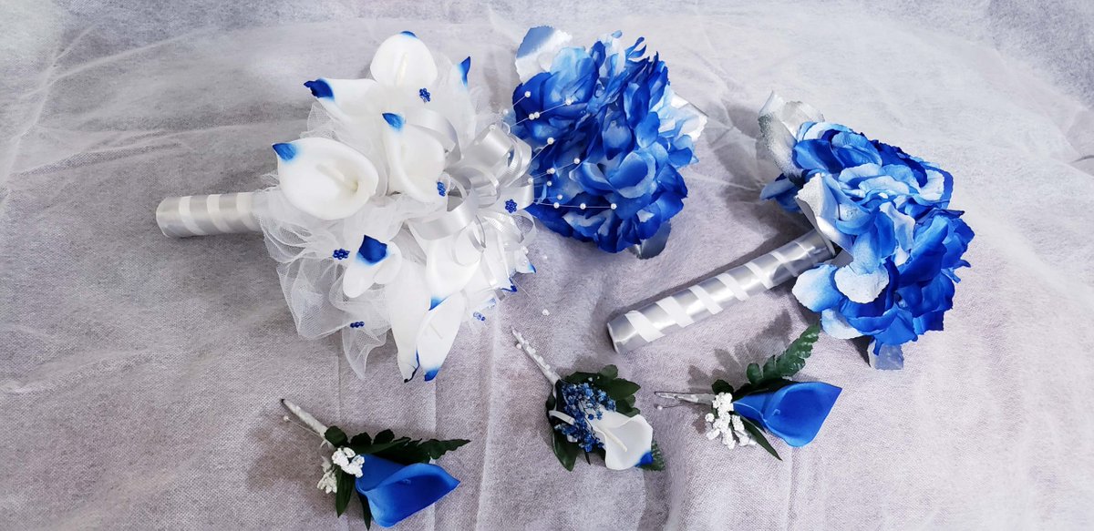 Life’s greatest blessing. A group that dreams, laughs, plays and loves together with Cecille's Garden & Wedding Centre. Here is the Customized Wedding Bouquets Blue Silk Flowers🌹. bit.ly/3CzDOGX 
 #Bridalbouquets #Bridesmaidbouquets #Flowersforthebride #Weddingdécor