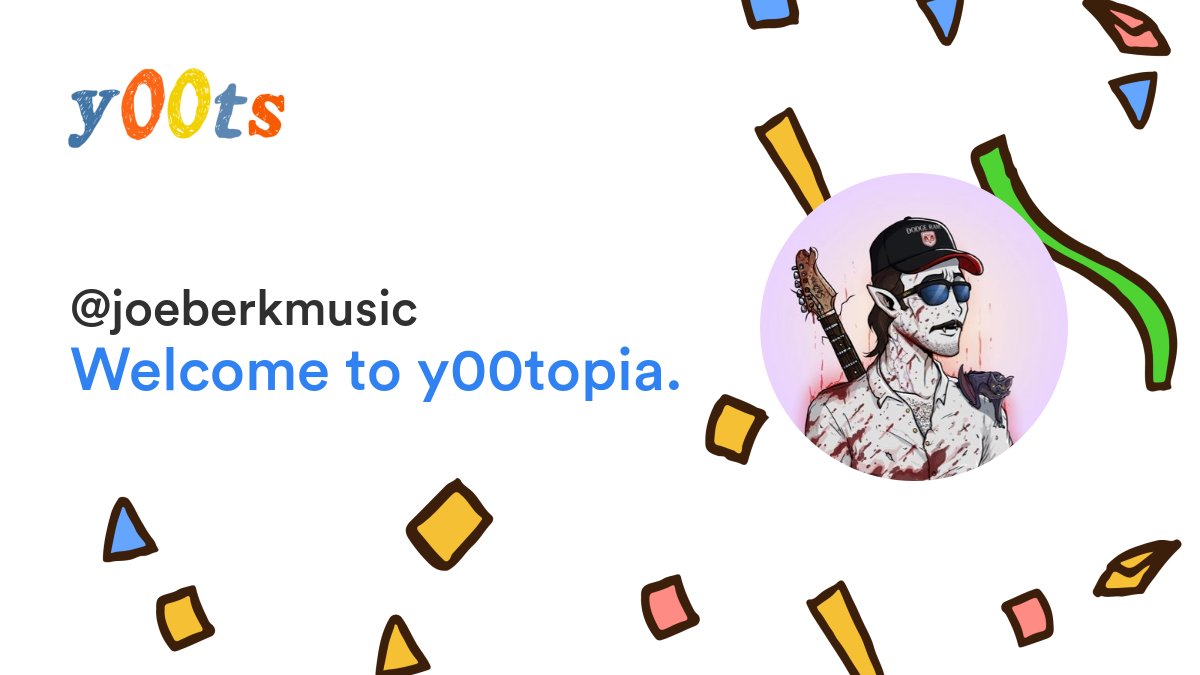 Welcome @joeberkmusic.

Your application for <a href="/y00tsNFT/">y00ts</a> has been accepted.