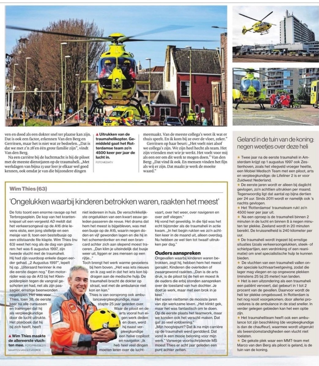 25 jaar Mobiel Medisch Team Lifeliner2 #Rotterdam @TC_ZWN