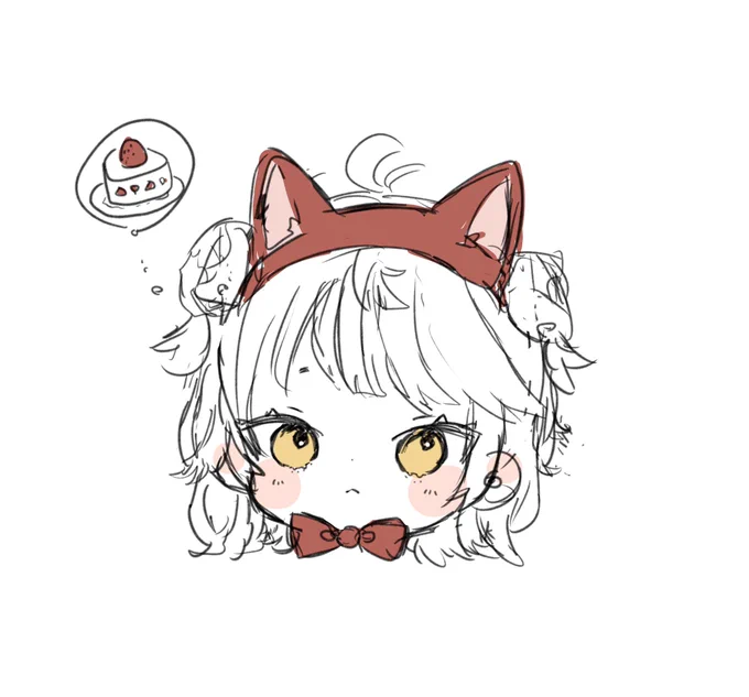 最近の自分の絵のマイブームはめのはいらいと?白点をまなかの下あたりに入れることです 