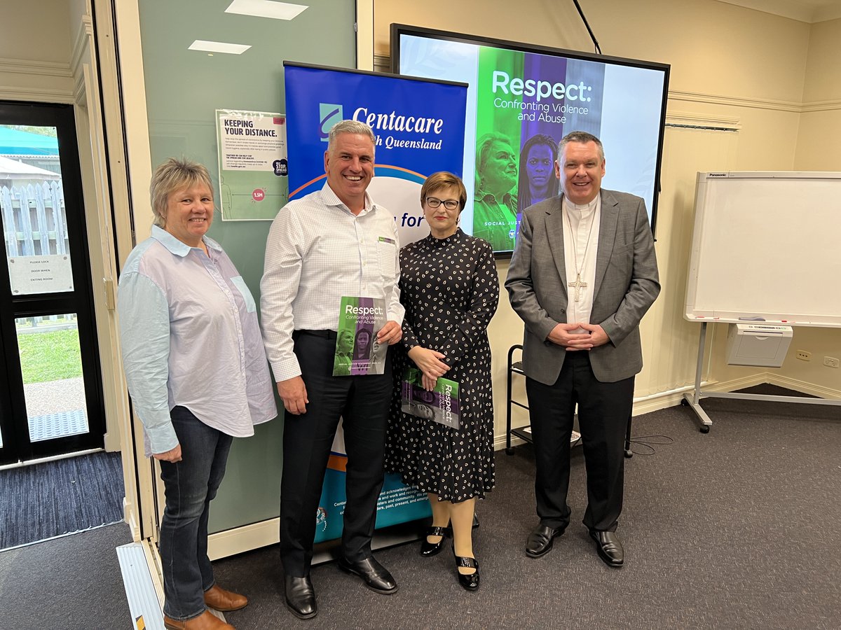This afternoon I launched the <a href="/JusticeCatholic/">Catholic Social Justice</a> 2022-23 Social Justice Statement Respect: Confronting Violence and Abuse at <a href="/CentacareNQ/">Centacare NQ</a> <a href="/DaleLast1/">Dale Last</a>