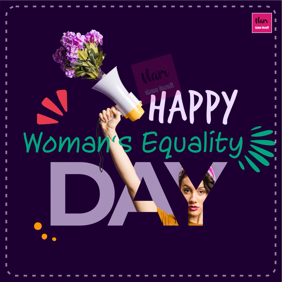 NariKesari's tweet photo. Women's Equality Day
#women #womensright #WomensEqualityDay #girls #likesforlikes #celebration #topliketags #march #tlter #topliketagswomen #beautiful #likeforlike #followforlike #ladies #pretty #lady #womanright #respect #Womenequality #Equality https://t.co/6bNbDKkRZl
