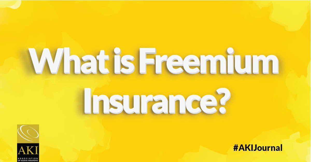 Freemium is an insurance model that offers customers basic insurance for free, this is usually to encourage certain customer behavior, as well as more advanced comprehensive insurance which customers pay for. Learn more about it:akinsure.com/media#journals (By Wangeci Mathenge)