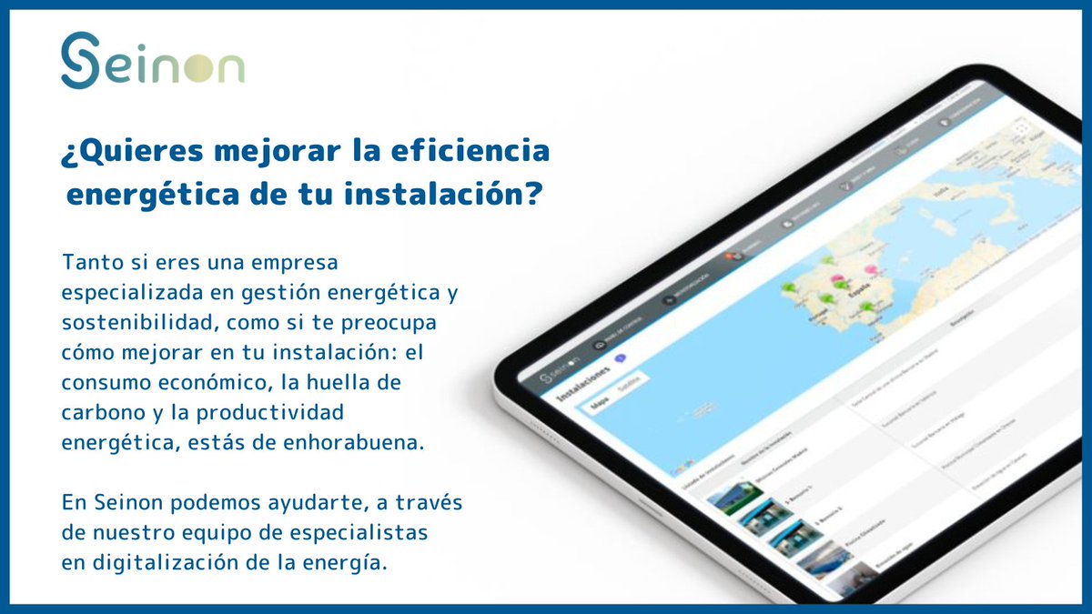 SeinonEnergy's tweet photo. 🆘 Si necesitas ayuda para digitalizar el consumo energético de tu empresa, puedes llamarnos o escribirnos para que te informemos 🧐
☎ 966 93 60 17
📧 hola@seinon.com https://t.co/CfsaMhkcSg