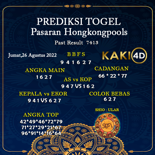 Kaki4D's tweet photo. PREDIKSI HONGKONGPOOLS
JUMAT, 26 Agustus 2022
Follow Social media :
FB : https://t.co/ChKHZEYbDS
Whatsapp +62 859-4730-6282

#slotonline #judionlineterpercaya #judicasino #bandarjudi #bandarjudionline #situsjudionline https://t.co/vUhLqD60KE