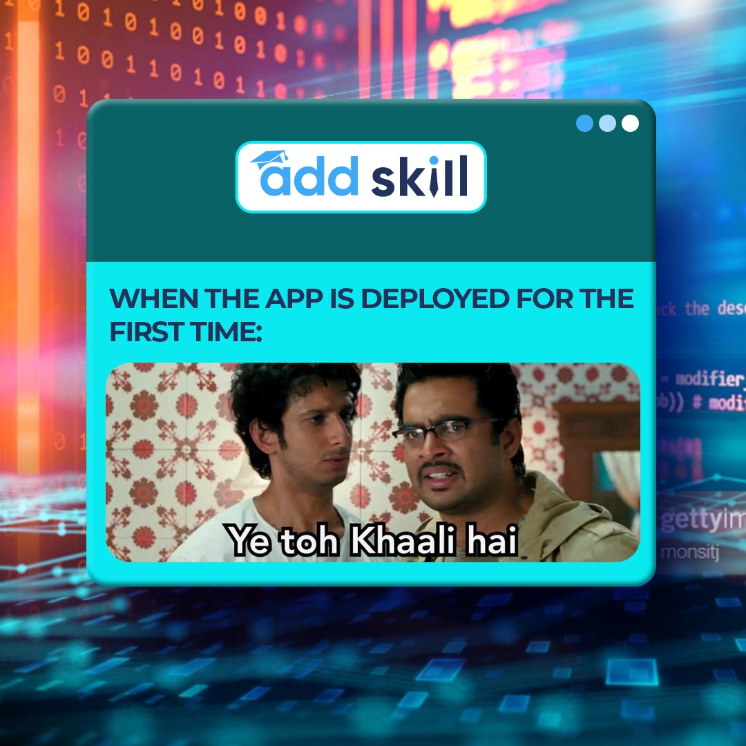 add_skill's tweet image. Waiting for next update!
#addskill #CodingClassroom #codingisforeveryone #java #react #reactjs #codenewbies #learncoding #programming #codingisfun #coding #Bethewings #training #placement #jobs #fullstackdeveloper #fullstackdev #frontenddeveloper #backenddeveloper #developer