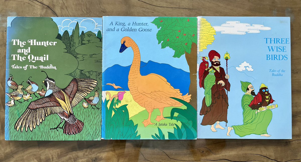 GuerinSophie's tweet photo. @DharmaPub As my daughter grows up I’m so pleased to share my own childhood copies of these Jataka Tales with her. Almost 40 years old and still in great condition for all us to enjoy again as a family. 🌈 ❤️ https://t.co/yoMvuQmML7