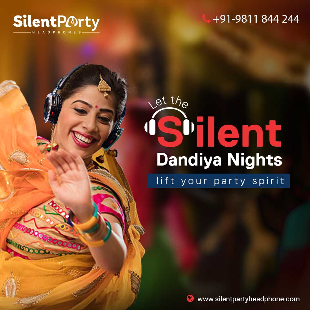 HeadphoneSilent's tweet photo. This Navratri celebrate Silent Dandiya with your favorite music and dance the night away. 

Chose your pick now!

Call us now! - +91 - 9811 844 244

Read More: https://t.co/UZ9OjU3ry7

#silentdisco #silentgarba #silentdiscoheadphone #navratri2022 #navratri #avoidenoisepollution https://t.co/h4SEW2mmev