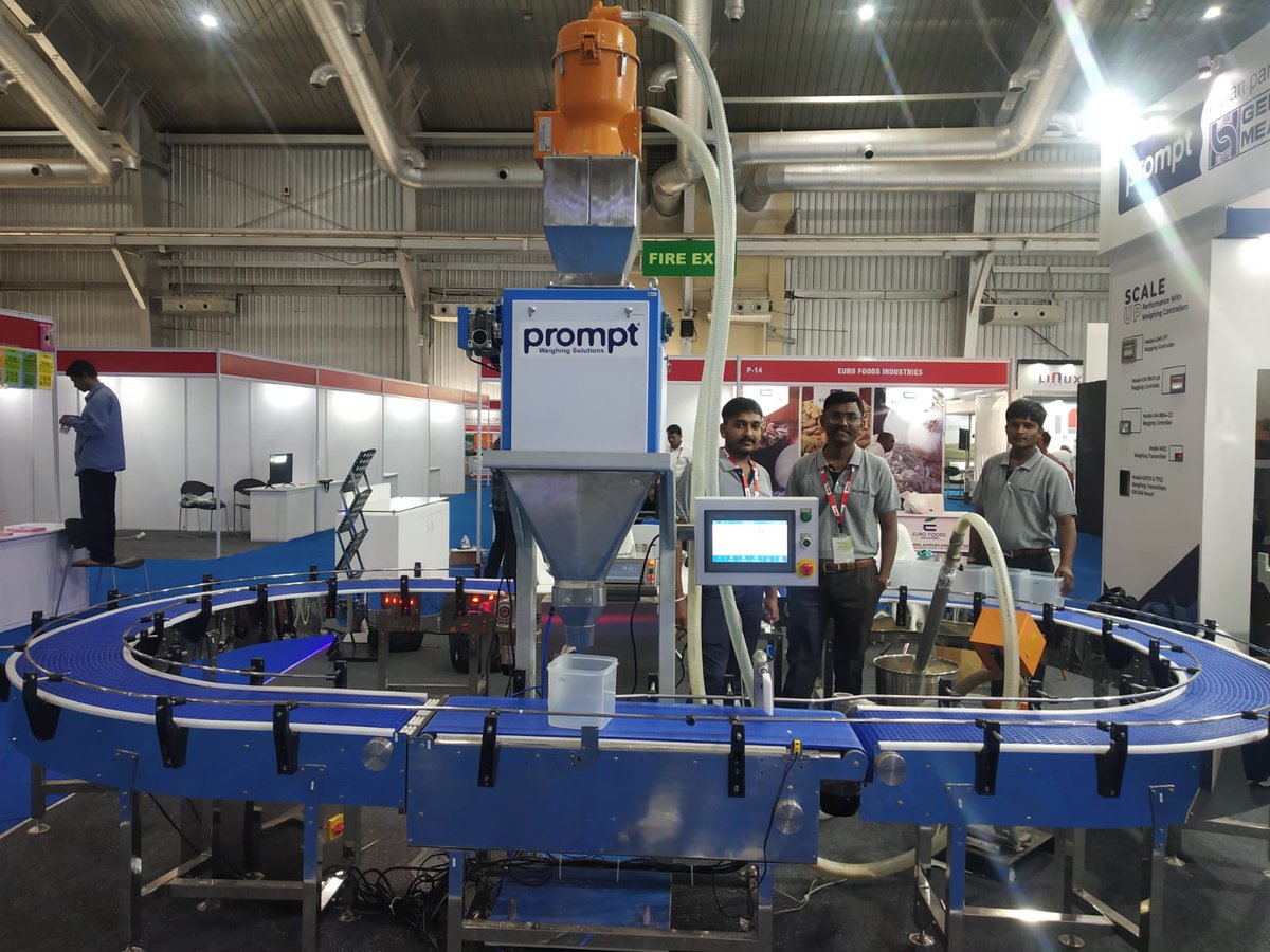 Prompt_Scale's tweet image. Meet Prompt Weighing Solutions
at GrainTech India 2022
Be there to experience the live demonstration of weighing and bag filling systems.
Visit us at Hall no 1, Booth No. M-18, M-19
#graintechindia2022 #weighingsolutions #scaleupyourbusiness