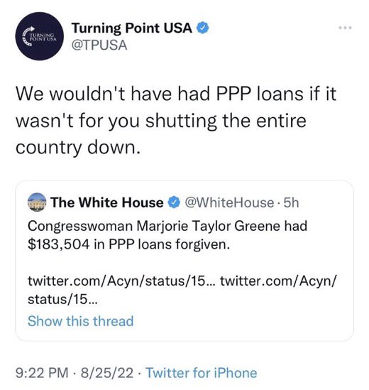 0liviajulianna's tweet image. What’s wrong @TPUSA? 
Did I hurt ur feelings 👉🏼👈🏼🥺