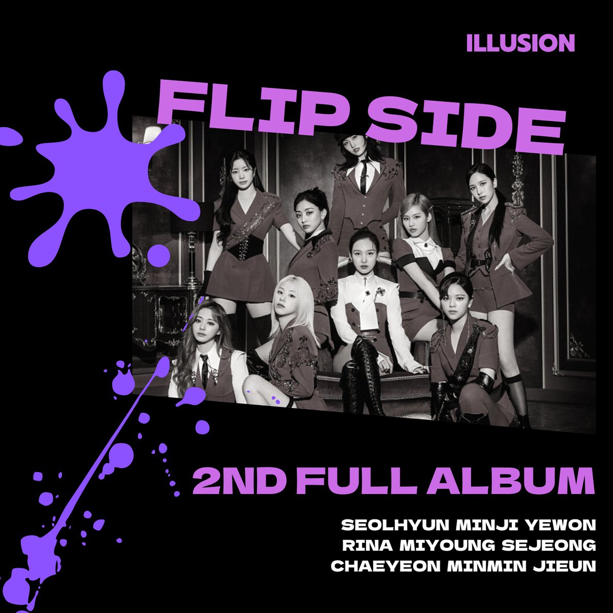 bnation_e's tweet photo. "ILLUSION"
2nd Full Album 'Fl!p Side'

[📆] [31.08.2022]
[📸] [ALBUM COVER] https://t.co/UdMHZB9M1o