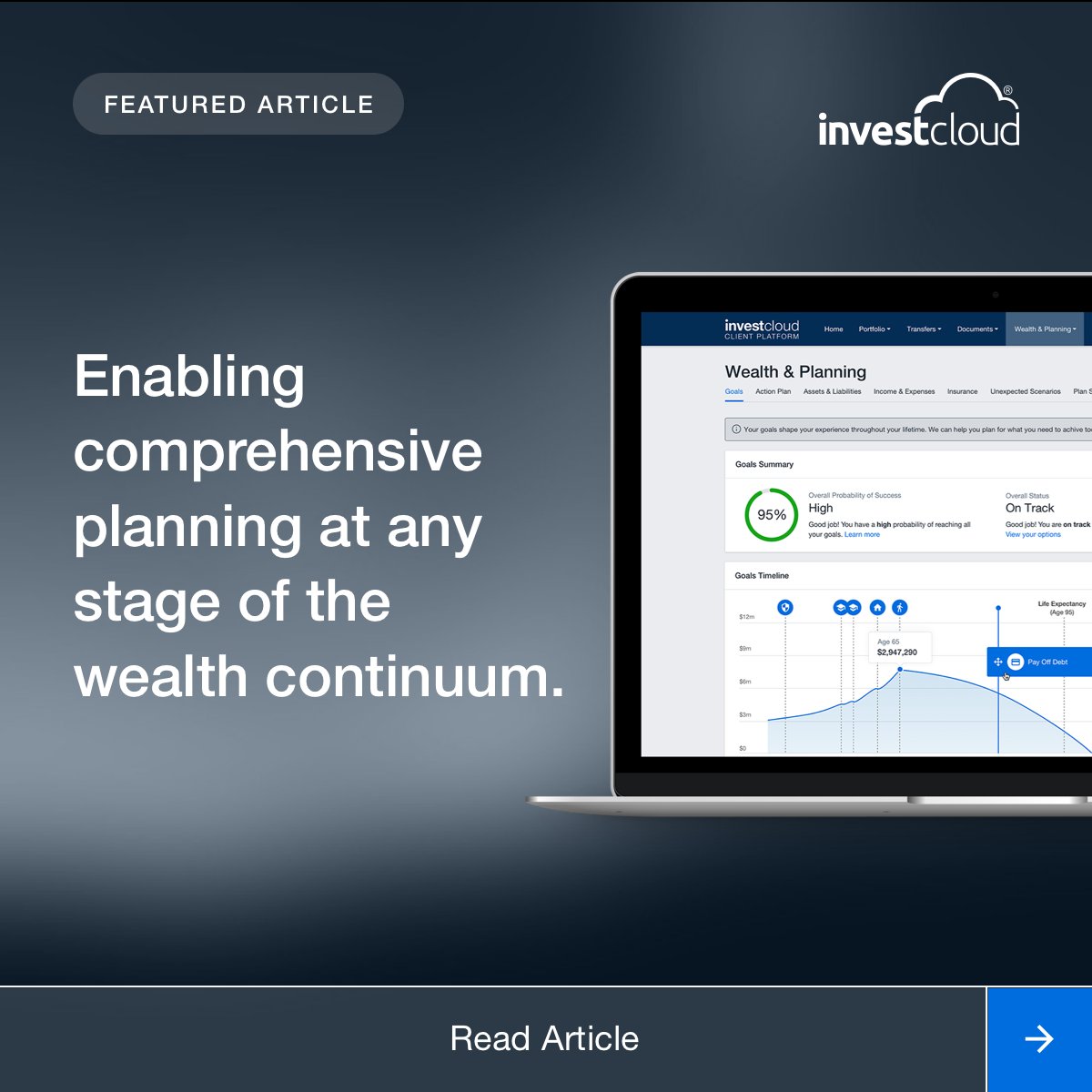 Read about how “digital tools can be leveraged to enhance and elevate the advisor-client relationship”. Learn more about <a href="/InvestCloud/">InvestCloud Inc.</a>'s ability to help you with the planning, communication, and implementation behind your digital transformation. okt.to/xwYePQ