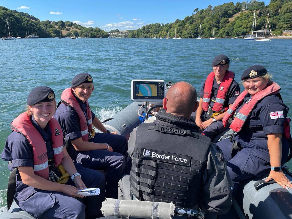 BanniBeamer's tweet photo. @DartmouthBRNC  the Regatta continues on the water and ashore with lots of Royal Navy presence and multi-agency relationship building specifically by the URNU. Again thanks to our sponsors @ATLAS_AEUK https://t.co/EmMMTLBYXK