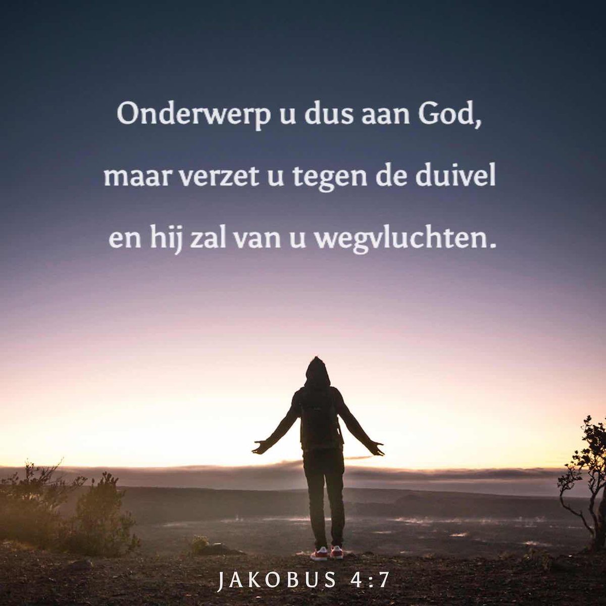 daughterxxxx's tweet photo. Onderwerp u dus aan God, maar verzet u tegen de duivel en hij zal van u wegvluchten.
Jakobus 4:7

#onderwerping #God #Jezus #christelijk #gebed 
#vrijdag #mens #man #vrouw #jong #oud #geloof #heerschappij #kerk #gehoorzaam #duivel #satan #verbond 

https://t.co/yHZeEaNbR9 https://t.co/CHeNfisuNP