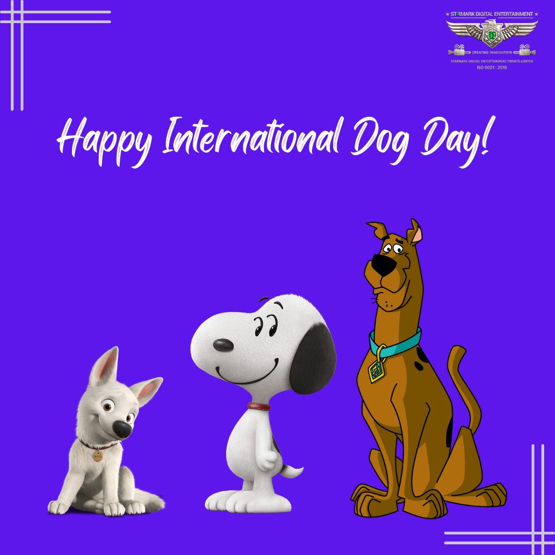 StarmarkDigital's tweet photo. Here's some of our best Cartoon doggo on #internationaldogday ! Woof Woof!

#starmarkdigitalentertainment #snoopy #pluto #bolt #doggo #cartoondog #animation #animated #animation2d #animationteam #animationstudio https://t.co/OXEg3YBh1U
