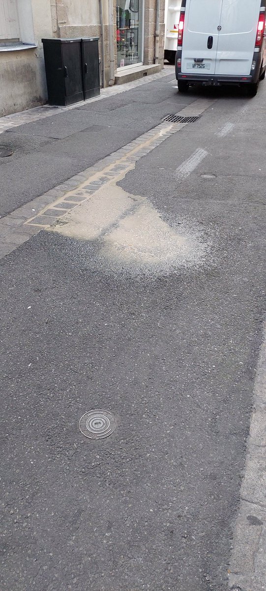 RmiMartin6's tweet photo. @NantesMetropole Quand le camion de poubelles de Nantes métropole vide sa cuve dans la rue, ça fini dans les eaux pluviales. Les mecs sont censés nettoyer les rues 🤣 et surtout bravo l'écologie 👌😡 https://t.co/zrT90FlY4o