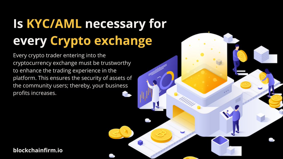 BlockchainNEXT3's tweet photo. Is KYC/AML necessary for every crypto exchange? 
Read more: 
https://t.co/1KliGHCzCd

#exchange #exchangedevelopment #news #crypto #treading #Blockchain https://t.co/KAqgjM1zkn