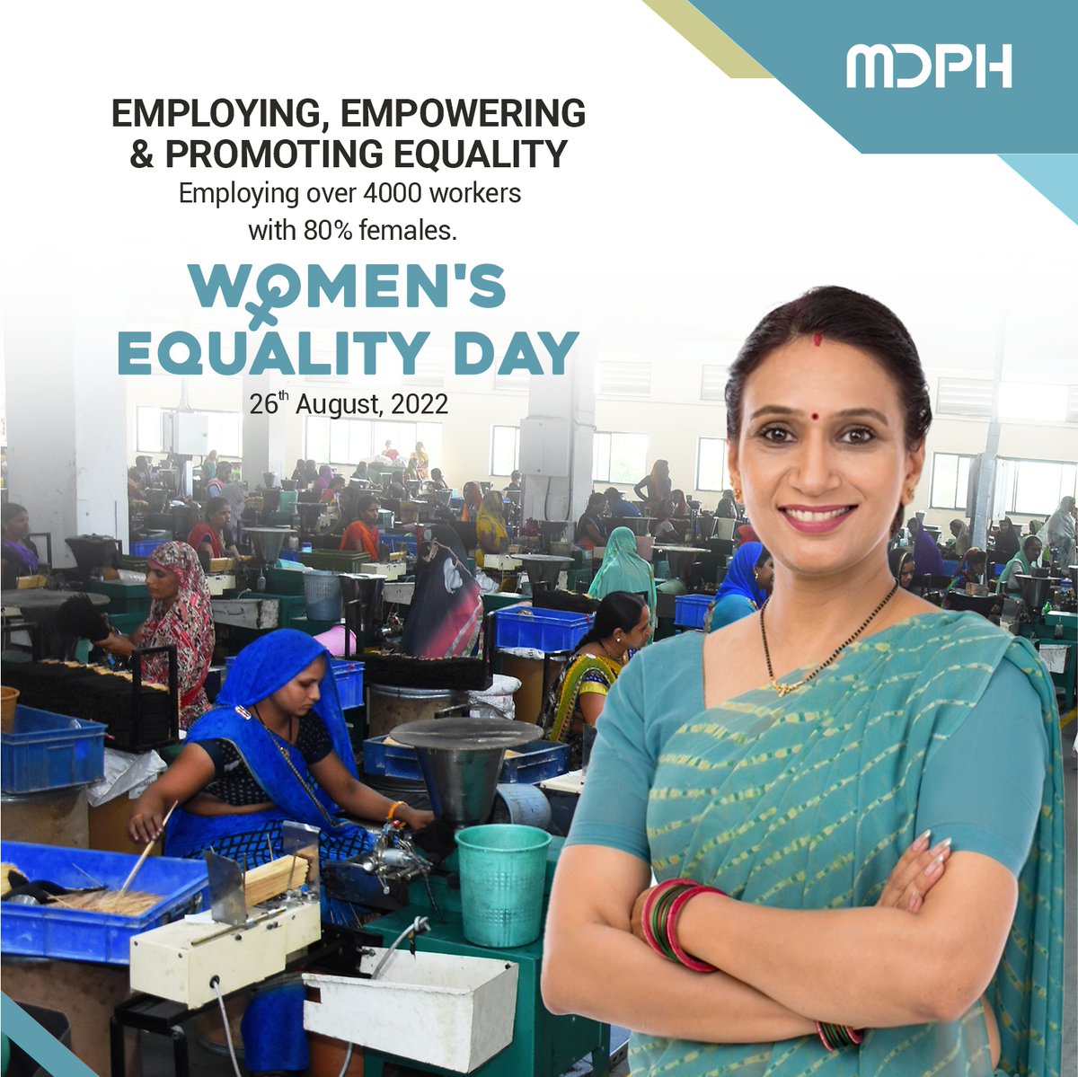 mdphgroup's tweet photo. Let's create equal opportunities and a developing environment for women.

#MDPH #WomenEqualityDay #WorkEnvironment #WomenEmployees #ZedBlack #Manthan #DinDin #Kangana
#MSDhoni #HrithikRoshan #ManthanZarooriHai #PrarthnaHogiSweekar #IncenseSticks https://t.co/dueyKRTwl5