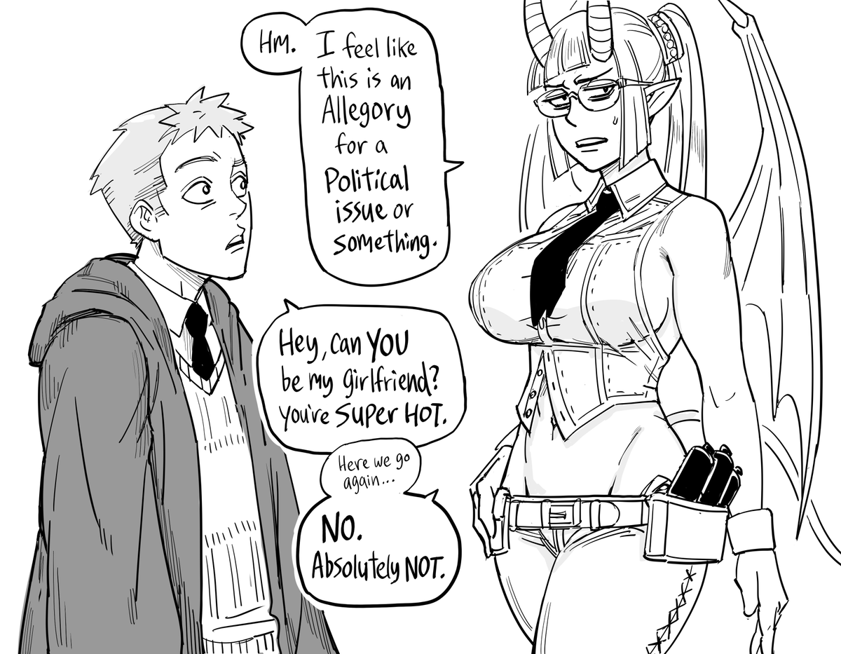 baalbuddy's tweet photo. The Sexy Demon GF returns, and finally, an answer to THAT question. https://t.co/Ocs45NYNRs