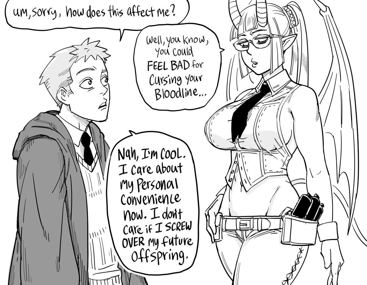 baalbuddy's tweet photo. The Sexy Demon GF returns, and finally, an answer to THAT question. https://t.co/Ocs45NYNRs