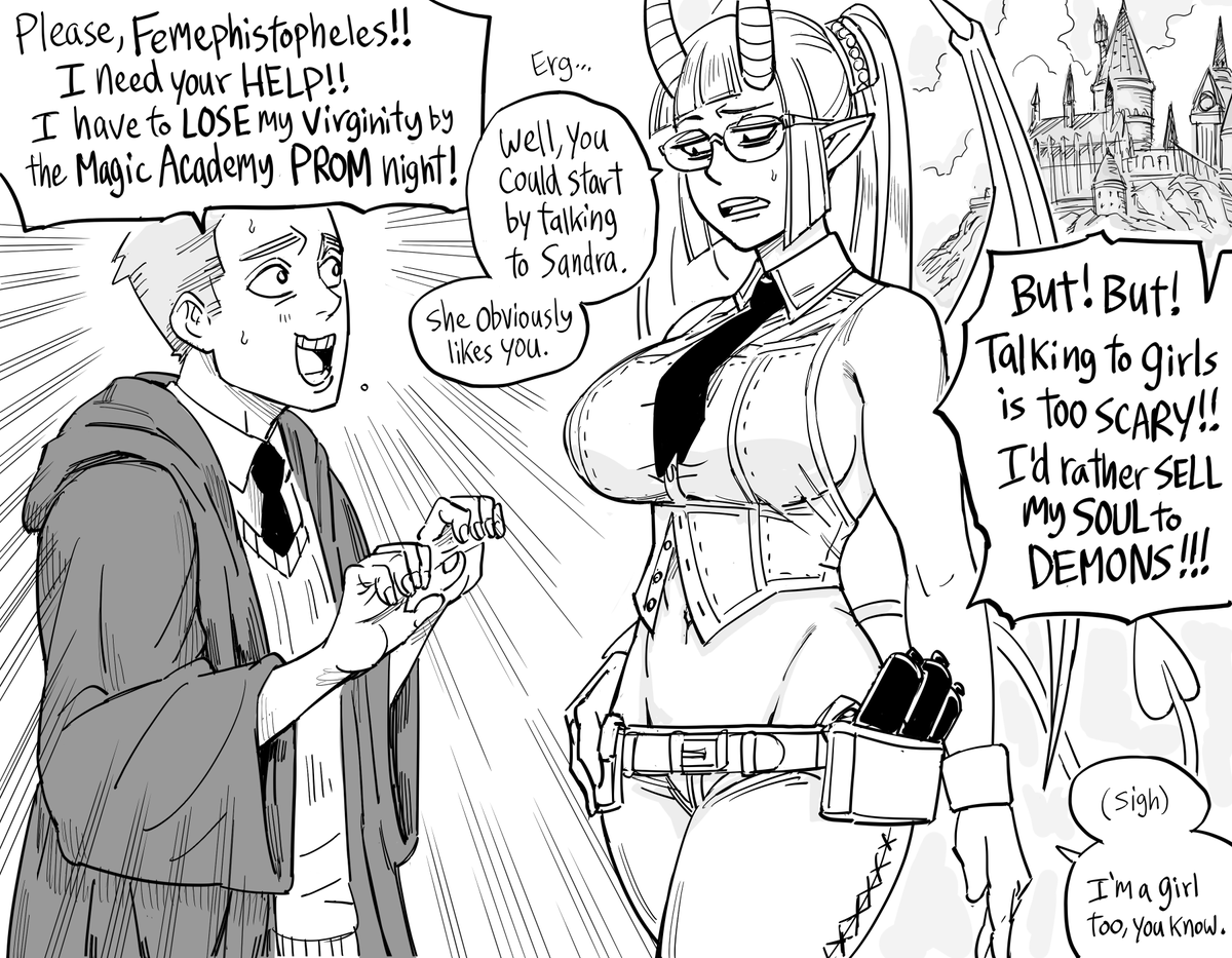baalbuddy's tweet photo. The Sexy Demon GF returns, and finally, an answer to THAT question. https://t.co/Ocs45NYNRs