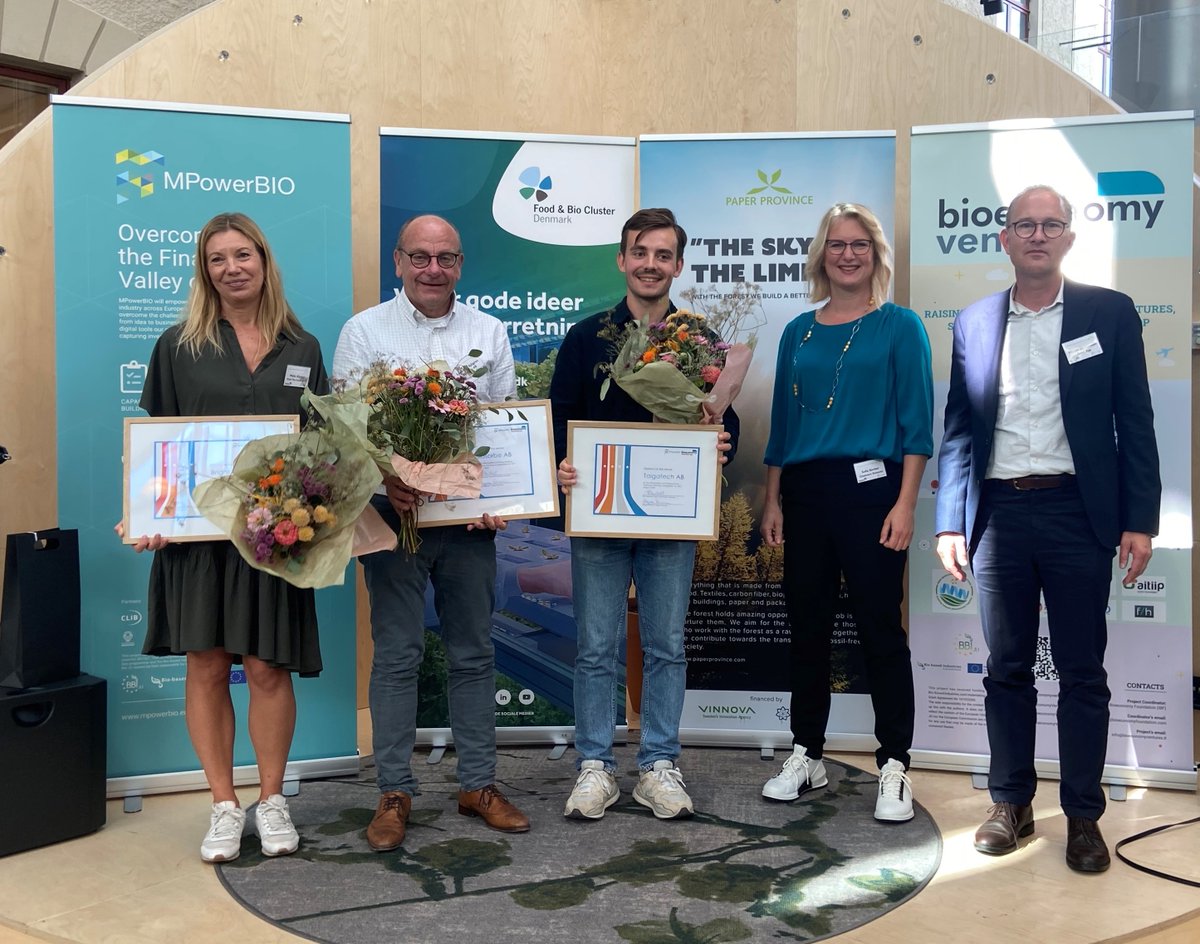 🎉 Congratulations to the 3 winners of yesterday's Pitching Competition
 
🟢Bright Day Graphene AB 
🟢Biosorbe AB 
🟢Taigatech 
 
The winners are now directly through to @MPowerBIO's Final Event, the @TechTour  Bioeconomy 2022 on 5 October in Wuppertal