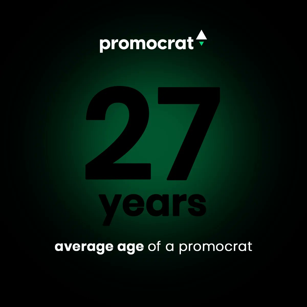 The average age of a ▲promocrat employee is currently 27 years old. From 19 to 68.
This average age is not a consequence of our screening process. We think it's because we tend to offer the perks millennials and gen z's are looking for in a job: meaning, flexibility.