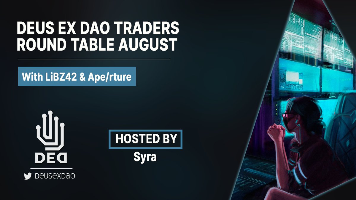 deusexdao's tweet photo. Last time in the @deusexdao Traders Round Table we predicted correctly that $BTC would move down from 28k towards 20k. Will we be right again?

Tune in live on the 29th of August at 13.00 UTC: https://t.co/h1LDs1n06J

With @LiBZ42 @syra303 @ape_rture https://t.co/ZdYHc18A1w