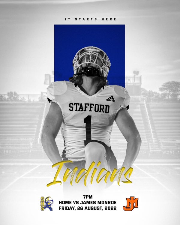 DesaStoneEdS's tweet photo. Been waiting since February to say thisโฆ.Itโs GAME DAY!!!!! ๐๐๐ #IndiansFootball #SHS #TribeStrong #BeatJM https://t.co/uykH6qUc56 @SHSIndiansFB @AllenHicks66AP https://t.co/1zEW9ThHWi