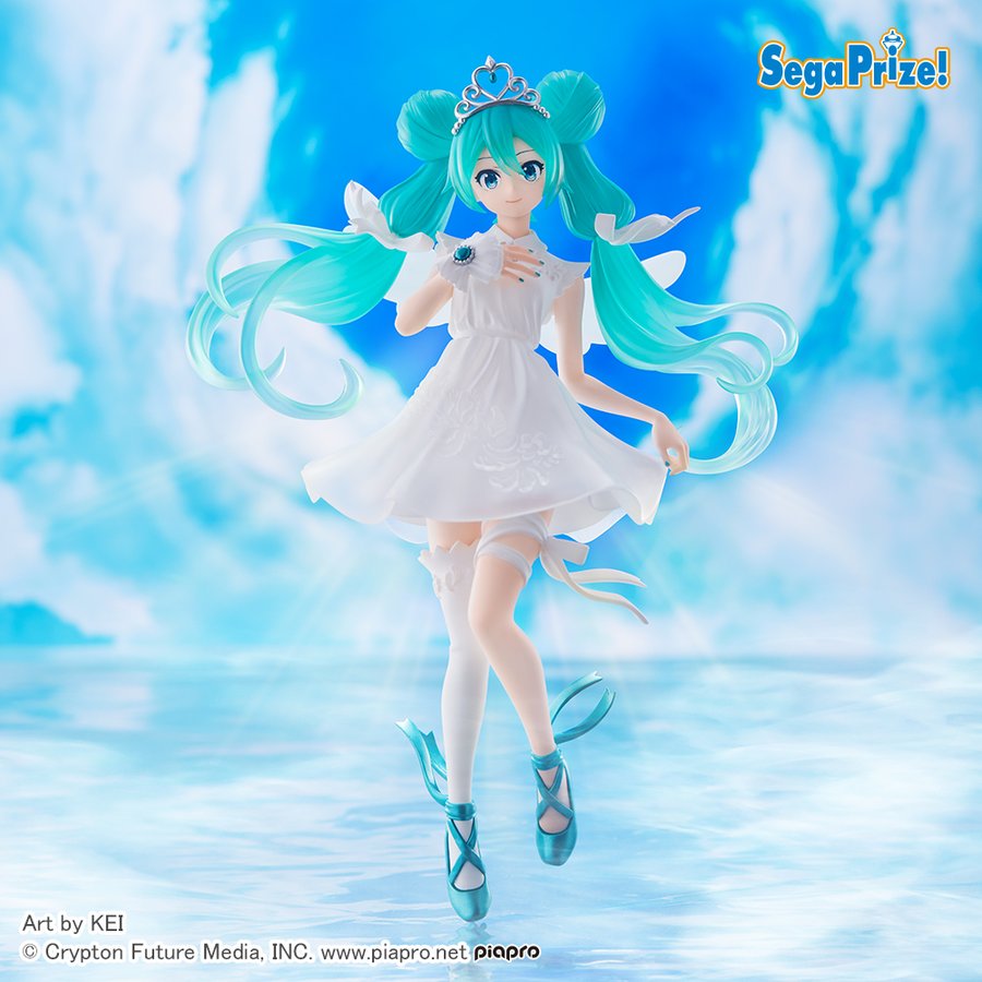 祝 初音ミク15周年 純白ドレス姿が美しいプライズフィギュアが登場 電撃オンライン