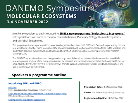 MagardEma's tweet photo. Call out to life researchers with a desire to join forces w colleagues w complementary expertise: Attending the #DANEMO Symp: https://t.co/sYu3tWz4gw may be a perfect steppingstone to form collaborations to tackle grand challenges #biodiversitycrisis #ClimateCrisis @AarhusUni_int https://t.co/nd8TdO1fzk