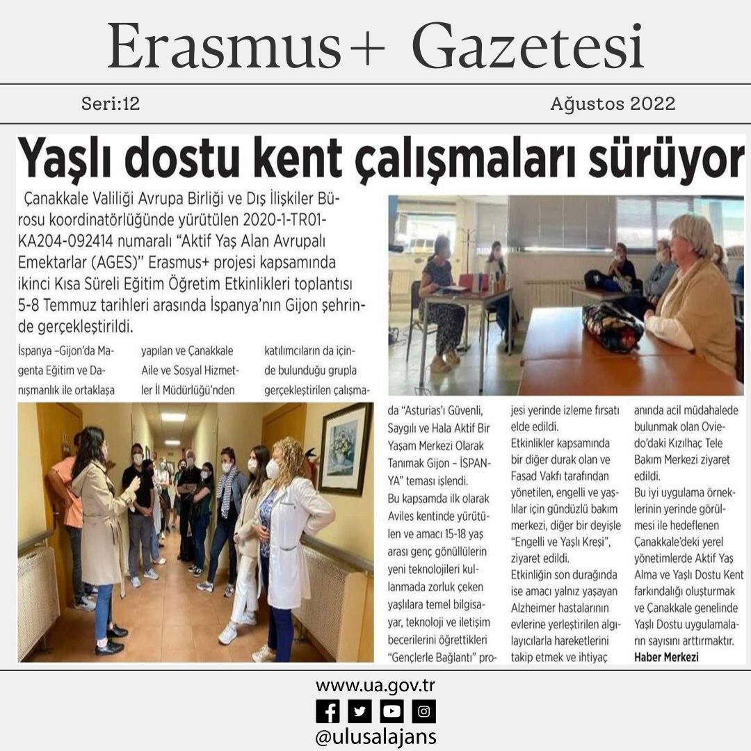 ulusalajans's tweet photo. 📌Erasmus+ projelerinin hayatın her alanına etkisini gösteren haberler ulusal ve yerel basında yer buluyor.

📰Bu haberleri derlediğimiz Erasmus+ Gazetesi sizlerle. https://t.co/ShgZiwswe2