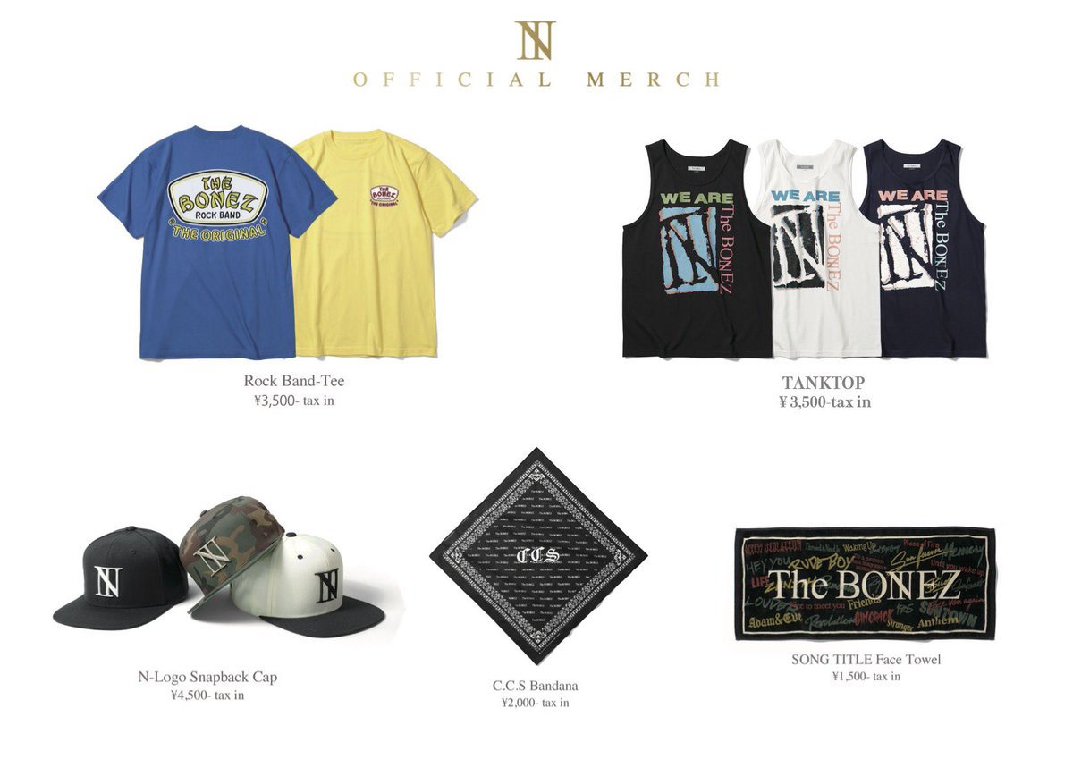 The BONEZ Tシャツ Mサイズ ツアー中止返礼グッズ The BONEZ on X: