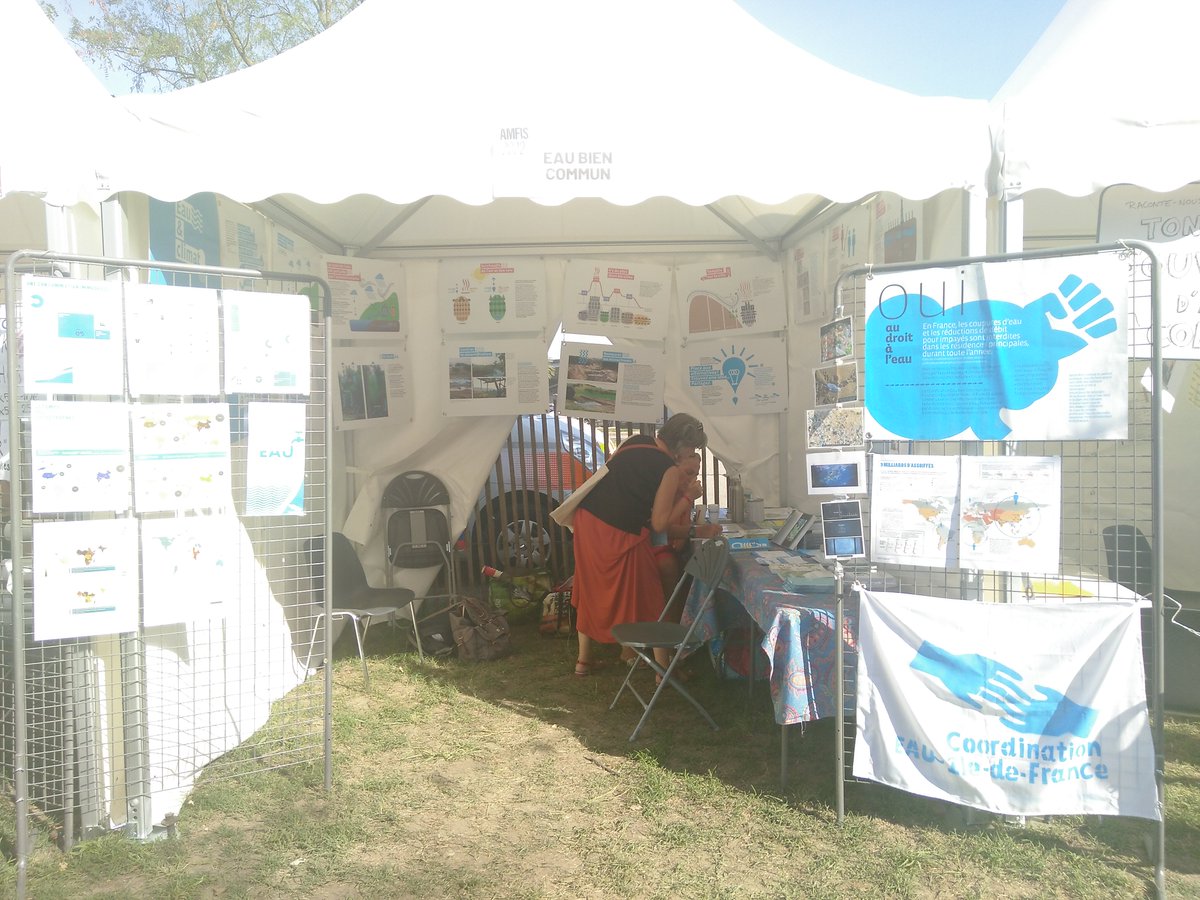 coordeau_idf's tweet photo. C'est parti! Notre stand aux Amfis. C'est le moment de s'intéresser à l'eau! https://t.co/iZvEBSGehd