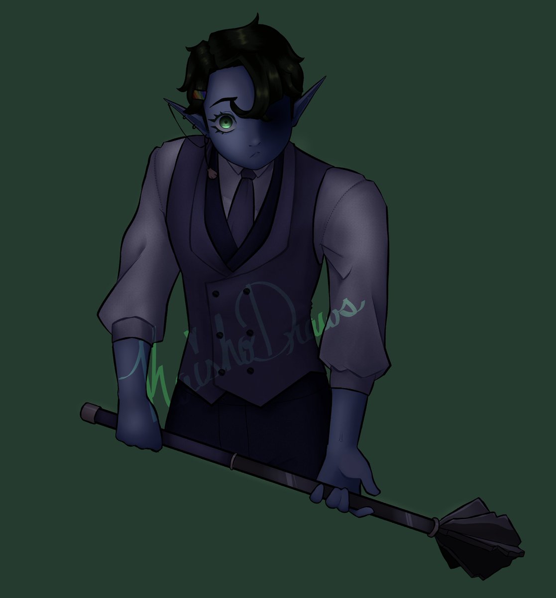 KaishoDraws's tweet photo. Oops, he's still on my brain.

#digitalart #dnd #dndcharacter #dndart #characterart https://t.co/fA0MJTYbvB