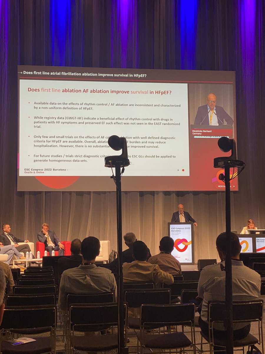 ShamlooSepehri's tweet photo. #AF_ablation for patients with #HFpEF. A great presentation by @GerdHindricks #ESCCongress 

Available data are still inconsistent… https://t.co/NNNsazkJoo