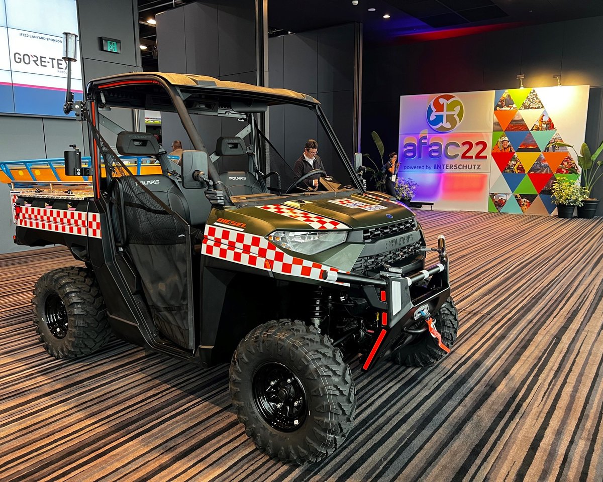 SA_SES's tweet photo. It’s been a big few days @SA_SES staff & volunteers @AFACnews 2022 Conference, where 4000 emergency personnel attended. Highlights include showcasing the SASES remote drone capabilities, exhibiting the All Terrain Vehicle & SASES leadership speaker panel presentations #AFAC2022 https://t.co/wxaZ7u6z9q