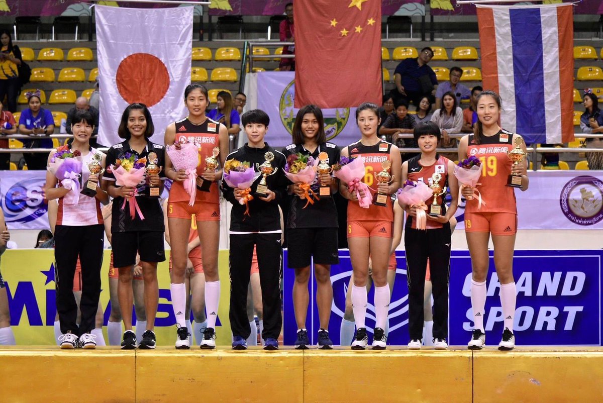 volleytrails's tweet photo. Dream team of the Asian Women's Volleyball Cup 2018 #AVCCupForWomen 

📸 @volleythai https://t.co/eOSbXfmmb9