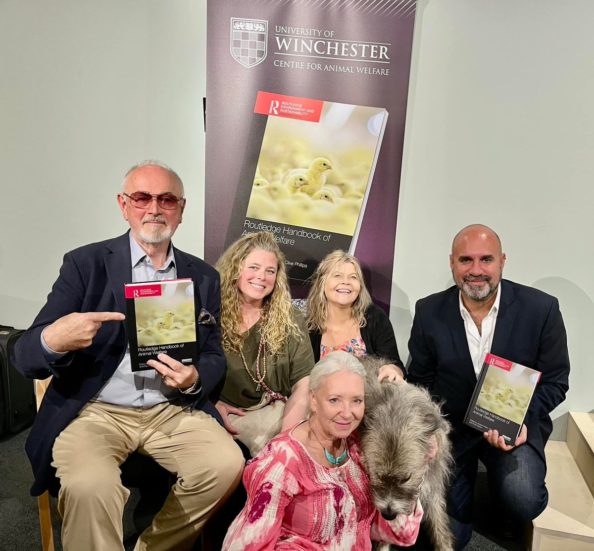 IncredibleKratu's tweet photo. A wonderful book launch last night "Routledge Handbook of Animal Welfare" With very special and inspirational company. Thank you.
@marcthevet @PeterEgan6 @PaulaSparksLaw    @DrAndrewKnight @VoicelessNews @PetRefuge @_UoW
https://t.co/81cFxBisEy
#BookTwitter #books #AnimalWelfare https://t.co/FbRWru7ERP